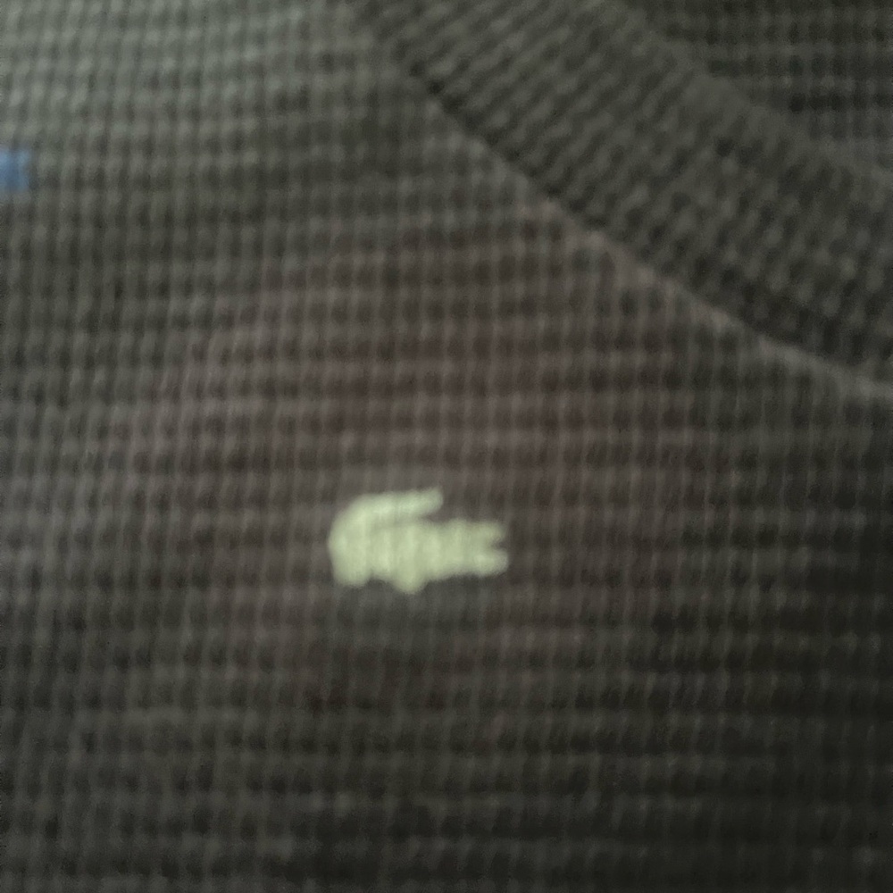 Lacoste “ pajama” top XL Mens Alligator All Over Blue Waffle Weave